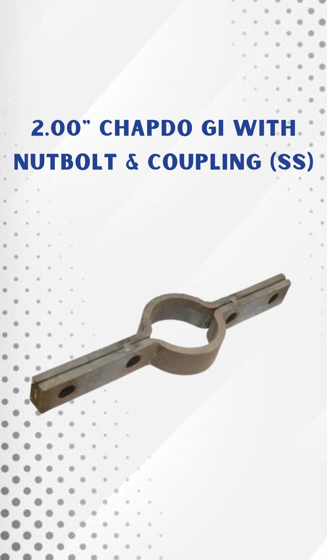 2.00" Chapdo GI with Nutbolt & Coupling (SS)